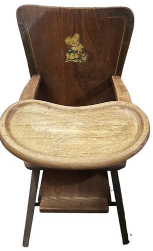 Antique vintage wooden baby - antique,
