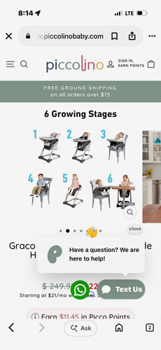 Graco high chair tray - chair, cup