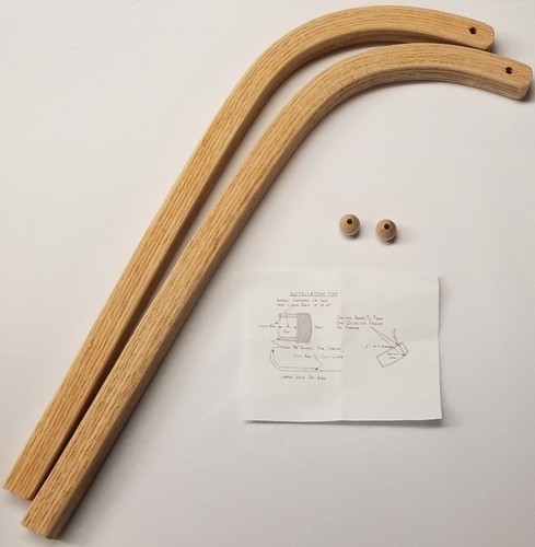 Pair oak wood - wood, chair