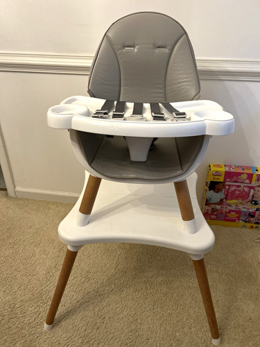 Baby high chair white gray - baby,