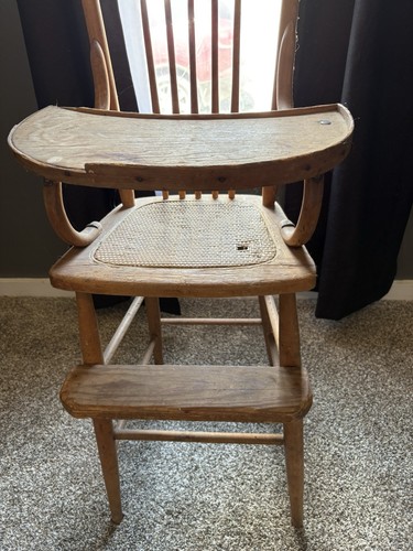 Vintage wooden high - vintage,