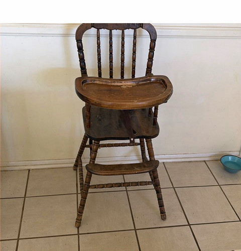 Jenny lind vintage wooden high - vintage,