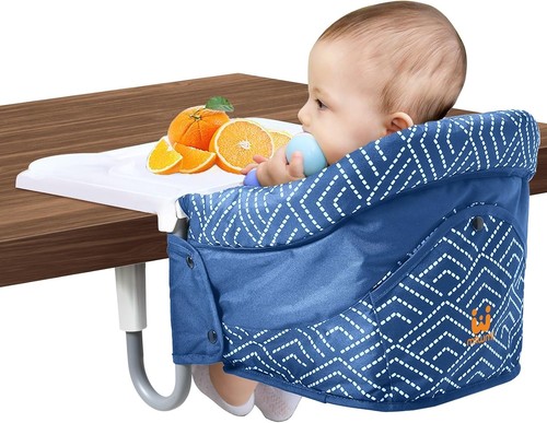 Portable clip high chair w - clip, on