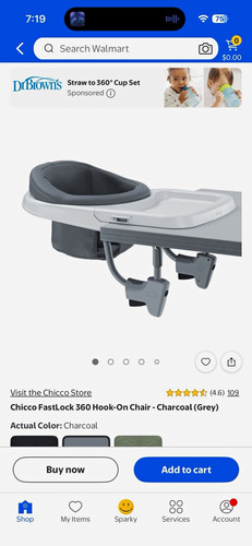 Chicco fastlock 360 hook - 360, hook-on
