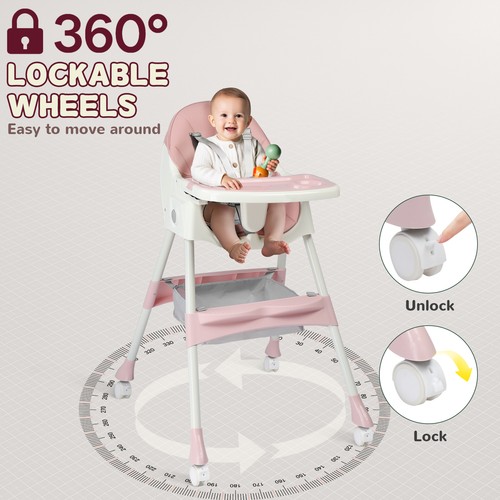 Foldable baby high chair - foldable,